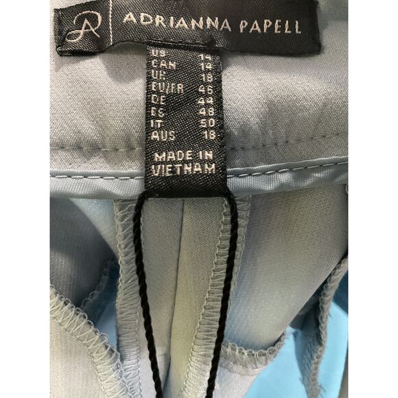 Adrianna Papell Blue Straight Pants - Picture 3 of 4